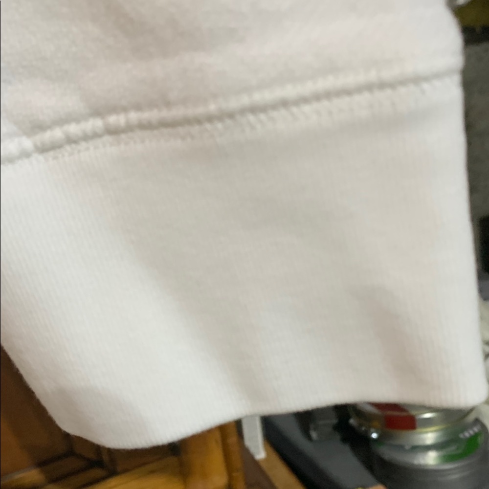 White V-Neck Sweatshirt - Picture 7 of 8
